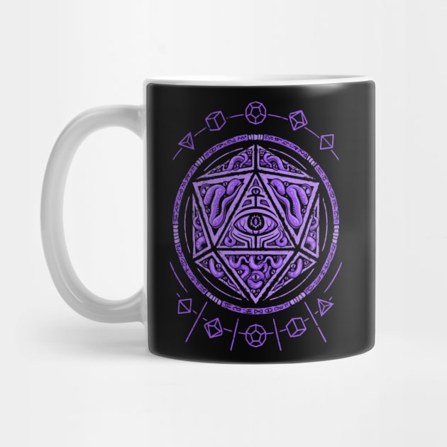 Purple Eldritch D20 by MaratusFunk